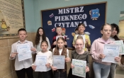 Zwyciezcy XX szkolnego konkursu Mistrz Pieknego Czytania