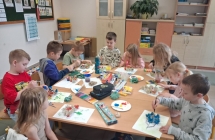 klasa 1 w trakcie warsztatow ROk dzieciecej kreatywnosci